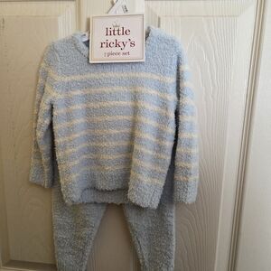 Cozy Blue and Cream Kids Matching Set